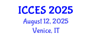 International Conference on Climate and Environmental Sciences (ICCES) August 12, 2025 - Venice, Italy