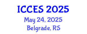 International Conference on Climate and Environmental Sciences (ICCES) May 24, 2025 - Belgrade, Serbia