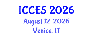 International Conference on Climate and Environmental Sciences (ICCES) August 12, 2026 - Venice, Italy