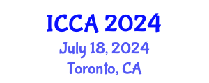 International Conference on Climate Change and Agroecology (ICCA) July 18, 2024 - Toronto, Canada