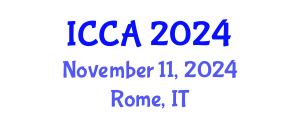 International Conference on Climate Change and Agroecology (ICCA) November 11, 2024 - Rome, Italy