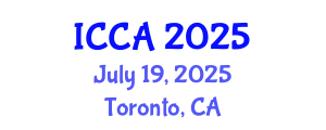 International Conference on Climate Change and Agroecology (ICCA) July 19, 2025 - Toronto, Canada