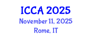 International Conference on Climate Change and Agroecology (ICCA) November 11, 2025 - Rome, Italy