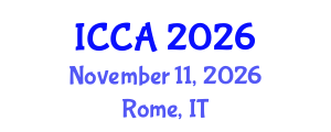 International Conference on Climate Change and Agroecology (ICCA) November 11, 2026 - Rome, Italy