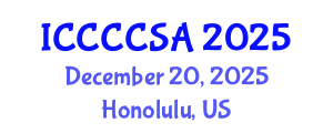 International Conference on Climate Change and Climate-Smart Agriculture (ICCCCSA) December 20, 2025 - Honolulu, United States