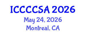 International Conference on Climate Change and Climate-Smart Agriculture (ICCCCSA) May 24, 2026 - Montreal, Canada