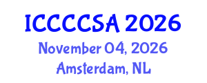 International Conference on Climate Change and Climate-Smart Agriculture (ICCCCSA) November 04, 2026 - Amsterdam, Netherlands