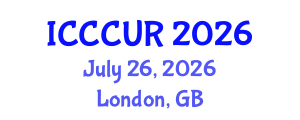 International Conference on Climate Change and Urban Resilience (ICCCUR) July 26, 2026 - London, United Kingdom