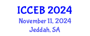 International Conference on Climate, Environment and Biosciences (ICCEB) November 11, 2024 - Jeddah, Saudi Arabia