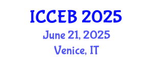 International Conference on Climate, Environment and Biosciences (ICCEB) June 21, 2025 - Venice, Italy