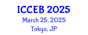 International Conference on Climate, Environment and Biosciences (ICCEB) March 25, 2025 - Tokyo, Japan