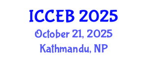 International Conference on Climate, Environment and Biosciences (ICCEB) October 21, 2025 - Kathmandu, Nepal