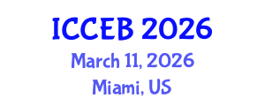 International Conference on Climate, Environment and Biosciences (ICCEB) March 11, 2026 - Miami, United States