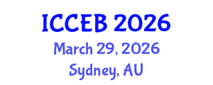 International Conference on Climate, Environment and Biosciences (ICCEB) March 29, 2026 - Sydney, Australia