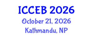 International Conference on Climate, Environment and Biosciences (ICCEB) October 21, 2026 - Kathmandu, Nepal