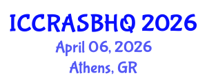 International Conference on Climate Responsive Architecture, Sustainable Building and Housing Quality (ICCRASBHQ) April 06, 2026 - Athens, Greece International Conference on Climate Responsive Architecture, Sustainable Building and Housing Quality (ICCRASBHQ) April 06, 2026 - Athens, Greece