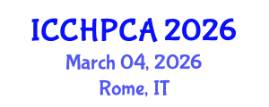 International Conference on Clinical and Health Psychology of Children and Adolescents (ICCHPCA) March 04, 2026 - Rome, Italy