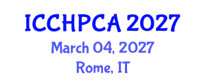International Conference on Clinical and Health Psychology of Children and Adolescents (ICCHPCA) March 04, 2027 - Rome, Italy