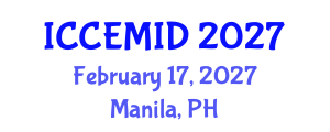 International Conference on Clinical, Experimental Microbiology and Infectious Diseases (ICCEMID) February 17, 2027 - Manila, Philippines International Conference on Clinical, Experimental Microbiology and Infectious Diseases (ICCEMID) February 17, 2027 - Manila, Philippines