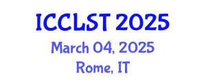 International Conference on Clinical Linguistics and Speech Therapy (ICCLST) March 04, 2025 - Rome, Italy