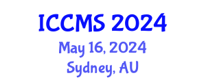 International Conference on Clinical Mass Spectrometry (ICCMS) May 16, 2024 - Sydney, Australia