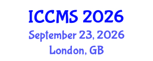 International Conference on Clinical Mass Spectrometry (ICCMS) September 23, 2026 - London, United Kingdom