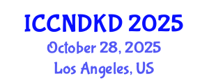 International Conference on Clinical Nephrology and Diagnosis of Kidney Diseases (ICCNDKD) October 28, 2025 - Los Angeles, United States