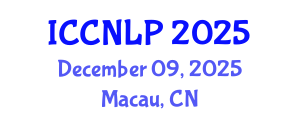 International Conference on Clinical Neurolinguistics and Language Pathology (ICCNLP) December 09, 2025 - Macau, China