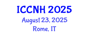 International Conference on Clinical Nutrition and Health (ICCNH) August 23, 2025 - Rome, Italy