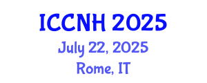 International Conference on Clinical Nutrition and Health (ICCNH) July 22, 2025 - Rome, Italy