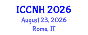 International Conference on Clinical Nutrition and Health (ICCNH) August 23, 2026 - Rome, Italy