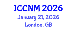 International Conference on Clinical Nutrition and Malnutrition (ICCNM) January 21, 2026 - London, United Kingdom