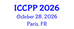 International Conference on Clinical Pharmacology and Pharmacy (ICCPP) October 28, 2026 - Paris, France