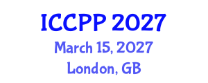International Conference on Clinical Pharmacology and Pharmacy (ICCPP) March 15, 2027 - London, United Kingdom International Conference on Clinical Pharmacology and Pharmacy (ICCPP) March 15, 2027 - London, United Kingdom