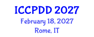 International Conference on Clinical Pharmacy and Drug Development (ICCPDD) February 18, 2027 - Rome, Italy International Conference on Clinical Pharmacy and Drug Development (ICCPDD) February 18, 2027 - Rome, Italy