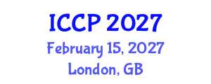 International Conference on Clinical Pharmacy (ICCP) February 15, 2027 - London, United Kingdom International Conference on Clinical Pharmacy (ICCP) February 15, 2027 - London, United Kingdom