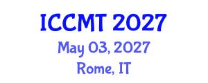 International Conference on Coastal and Marine Tourism (ICCMT) May 03, 2027 - Rome, Italy International Conference on Coastal and Marine Tourism (ICCMT) May 03, 2027 - Rome, Italy