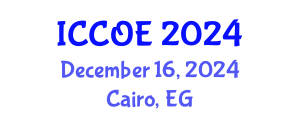 International Conference on Coastal and Ocean Engineering (ICCOE) December 16, 2024 - Cairo, Egypt