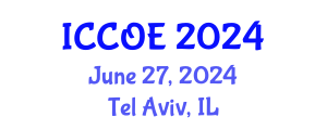 International Conference on Coastal and Ocean Engineering (ICCOE) June 27, 2024 - Tel Aviv, Israel