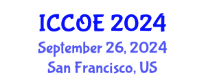 International Conference on Coastal and Ocean Engineering (ICCOE) September 26, 2024 - San Francisco, United States
