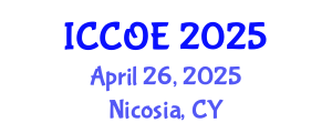 International Conference on Coastal and Ocean Engineering (ICCOE) April 26, 2025 - Nicosia, Cyprus