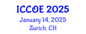 International Conference on Coastal and Ocean Engineering (ICCOE) January 14, 2025 - Zurich, Switzerland