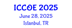 International Conference on Coastal and Ocean Engineering (ICCOE) June 28, 2025 - Istanbul, Turkey