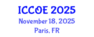 International Conference on Coastal and Ocean Engineering (ICCOE) November 18, 2025 - Paris, France