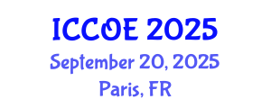 International Conference on Coastal and Ocean Engineering (ICCOE) September 20, 2025 - Paris, France