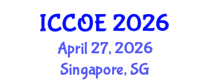 International Conference on Coastal and Ocean Engineering (ICCOE) April 27, 2026 - Singapore, Singapore International Conference on Coastal and Ocean Engineering (ICCOE) April 27, 2026 - Singapore, Singapore