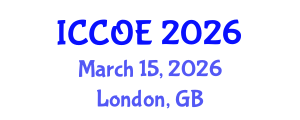 International Conference on Coastal and Ocean Engineering (ICCOE) March 15, 2026 - London, United Kingdom