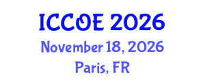 International Conference on Coastal and Ocean Engineering (ICCOE) November 18, 2026 - Paris, France