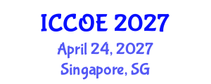 International Conference on Coastal and Ocean Engineering (ICCOE) April 24, 2027 - Singapore, Singapore