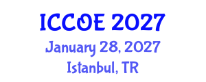 International Conference on Coastal and Ocean Engineering (ICCOE) January 28, 2027 - Istanbul, Turkey International Conference on Coastal and Ocean Engineering (ICCOE) January 28, 2027 - Istanbul, Turkey